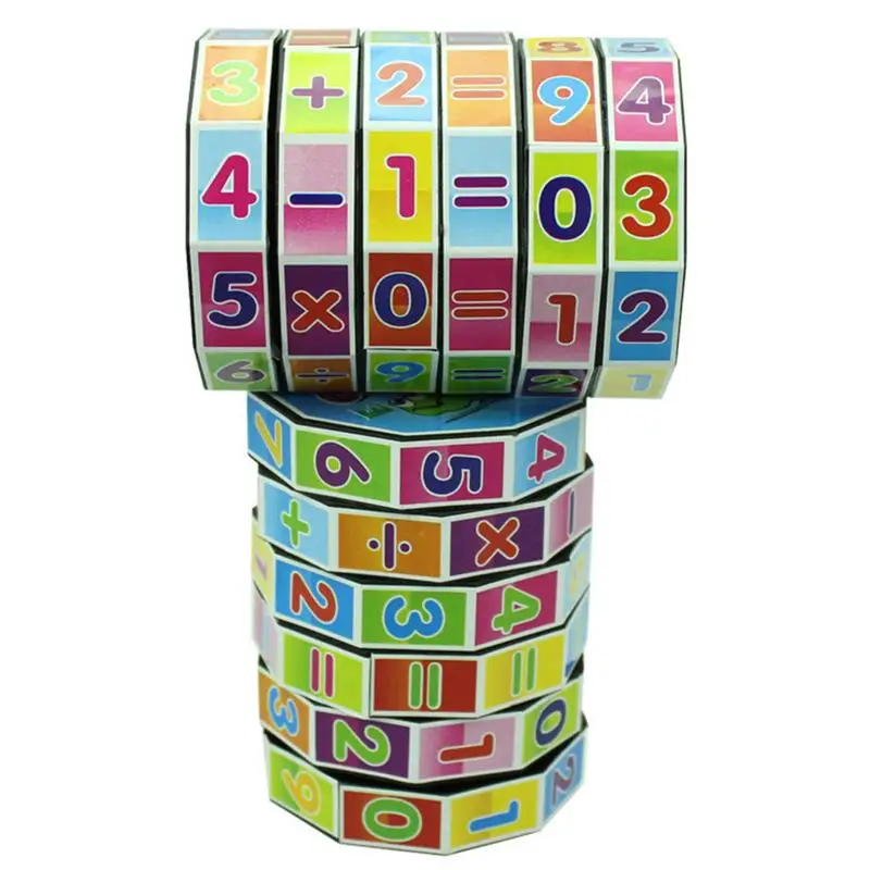 Умные цифровые кубики для мальчиков и девочек, математический Магический кубик для детей, обучающий, добавить вычесть, размножение, разделяющий образовательный магический куб