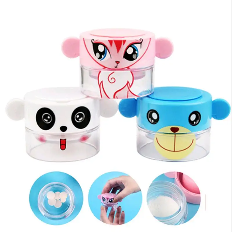 

Practical Cartoon Pill Pulverizer Tablet Grinder Easy To Crush The Pills Medicine Cutter Crusher & Storage Tablet Box Holder