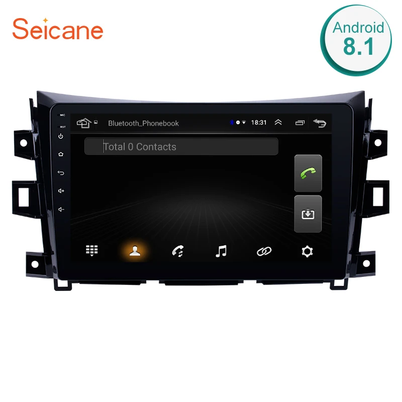 Автомагнитола Seicane мультимедийный плеер 2DIN на Android 9 0 с GPS для Nissan NAVARA Frontier NP300 Renault
