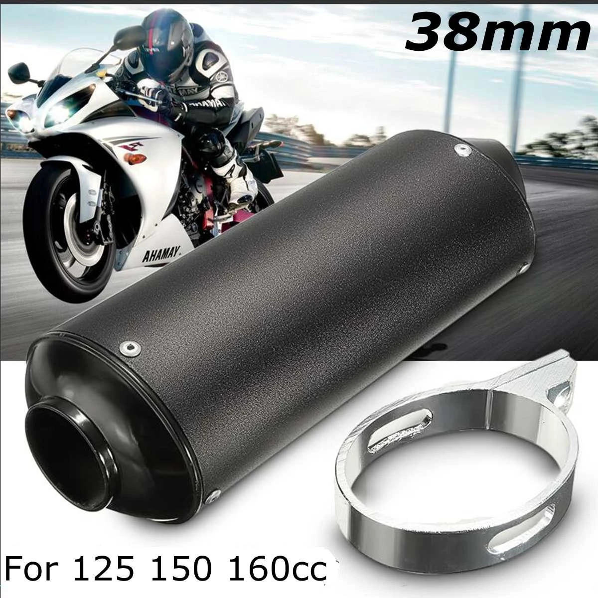 38mm Muffler Exhaust Pipe Clamp 125cc 160cc Dirt Pit Rro Quad Bike ATV for Kawasaki for Suzuki for Honda for Yamaha|Exhaust & Exhaust Systems| - AliExpress