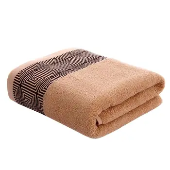 

1pc Embroidered Bath Towel Absorbent Comfortable Face Cloth Bath Towel for Men Adult Women