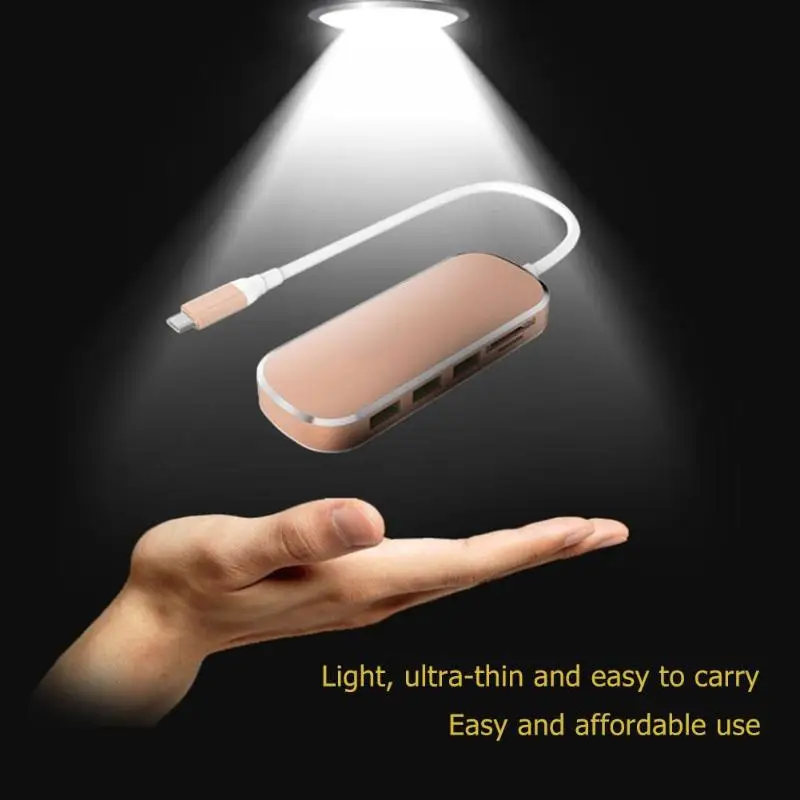 6 in 1 USB C Hub Type C to USB 3.0 PD TF Card Reader Adapter for MacBook 2019 New Computer Peripherals USB Hubs Wholesale 6 in 1 USB C Hub Type C to USB 3.0 PD TF Card Reader Adapter for MacBook 2019 New Computer Peripherals USB Hubs Wholesale