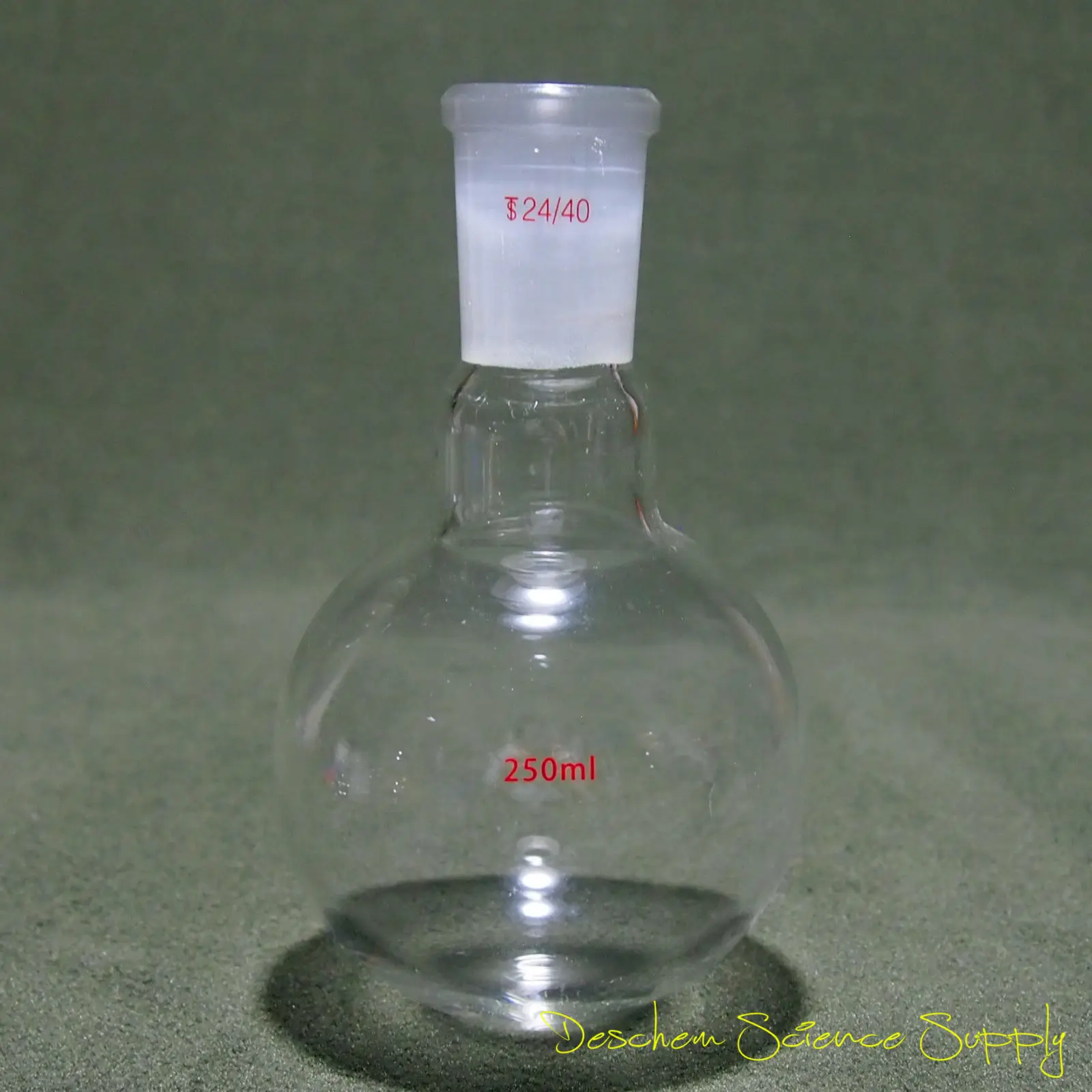 250ml,24/40,1-Neck,Round Bottom Glass Flask,Single Neck,Lab Boiling Bottle