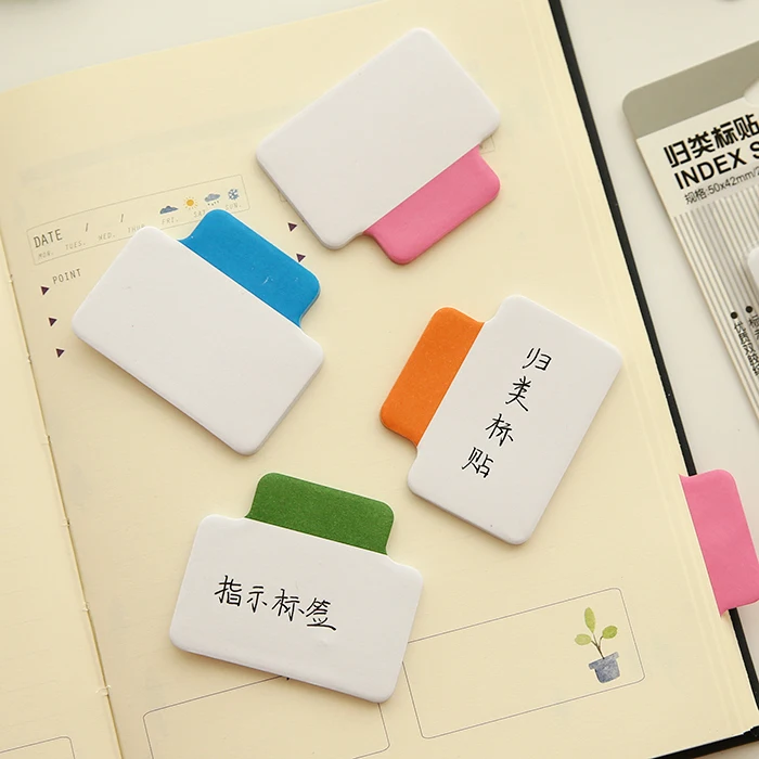 

Deli multicolour classification memo pad green blue memo pad stickers index sticky note