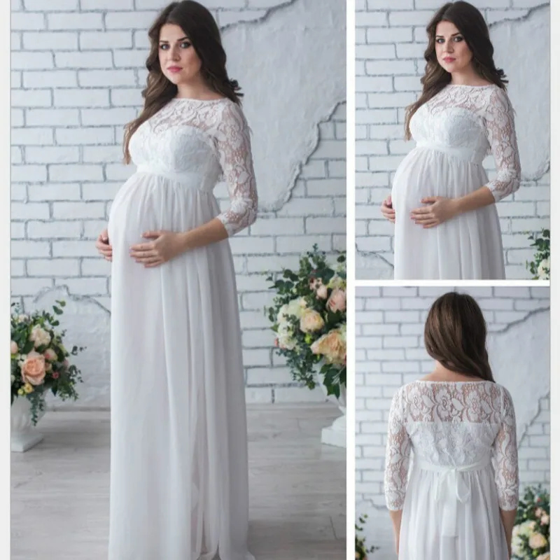 Maxi Maternity Dress For Pregnant Women Clothes Sexy Ladies Long Sleeve Lace Pregnancy Dresses Party Evening Vestidos Embarazada Maxi Maternity Dress For Pregnant Women Clothes Sexy Ladies Long Sleeve Lace Pregnancy Dresses Party Evening Vestidos Embarazada