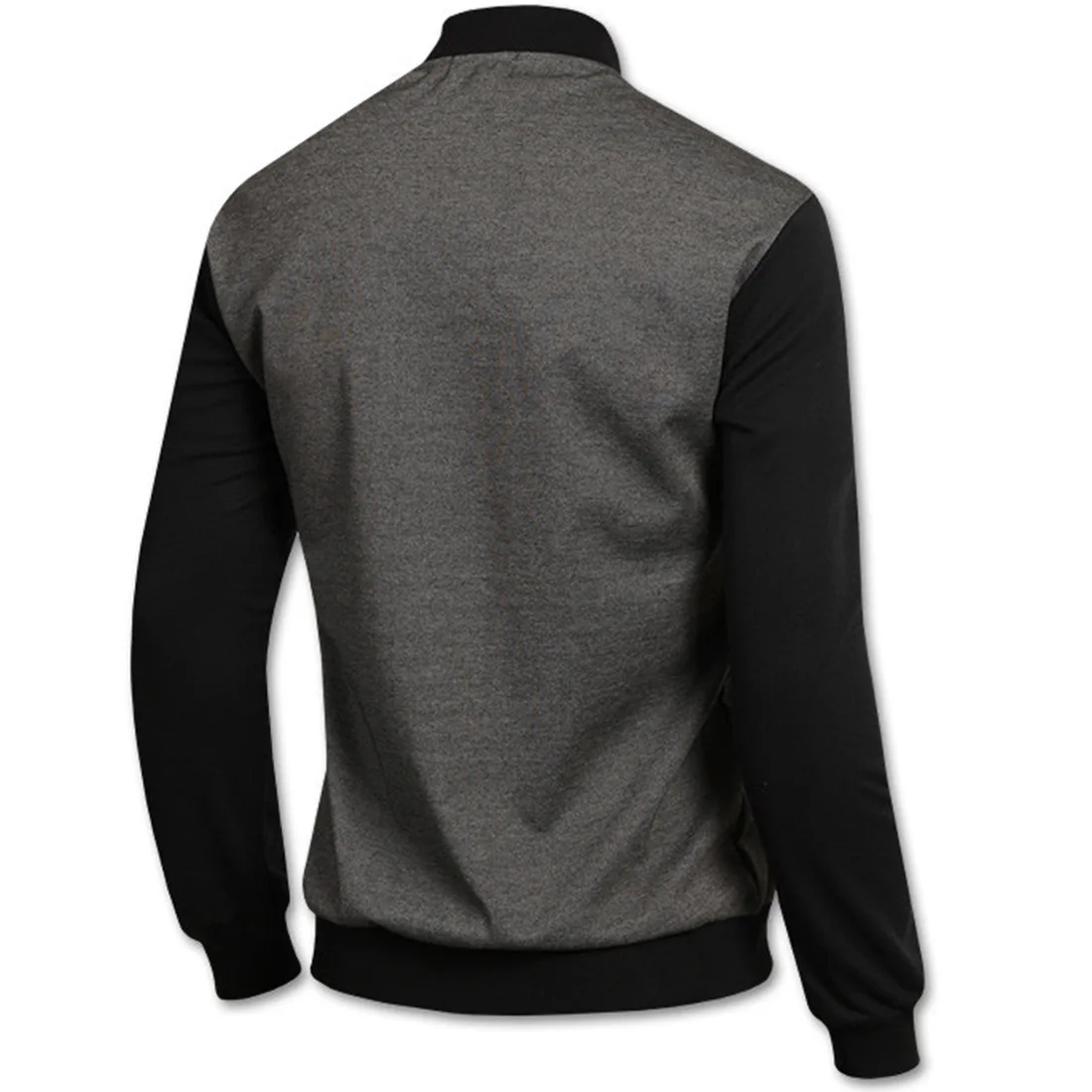 2019 Aowofs Autumn New Temperament Men's Jacket Stand Collar Jacket Baseball Cardigan Color Sleeve Men's Jacket Casual Shirt