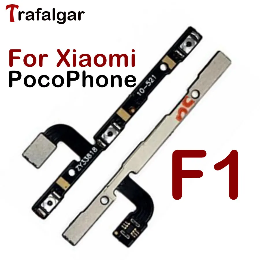 Для Xiaomi Pocophone F1 шлейф питания Замена ленты для Xiaomi Pocophone F1 регулятор громкости гибкий переключатель включения выключения Замена