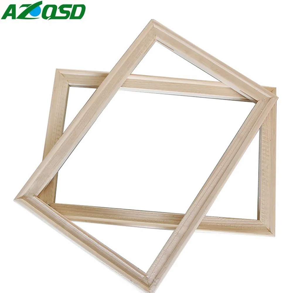 

AZQSD 40X50cm DIY Wooden Frame for Oil Painting By Numbers Painting Accessories Calligraphy Frame Mosaic Assembly