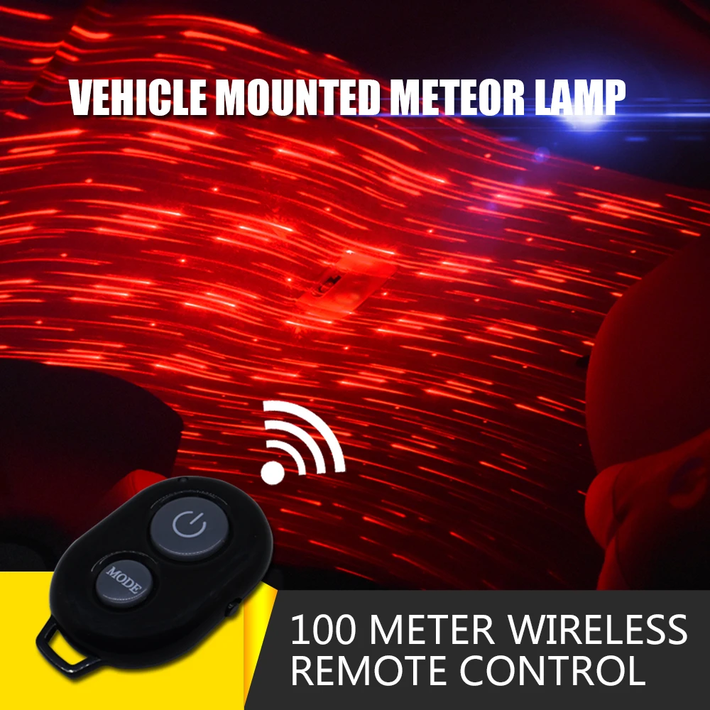 Автомобиль Стайлинг led USB украшение интерьера свет дистанционное управление Метеор звездное небо лазерная лампа авто проекция музыка Атмосфера свет
