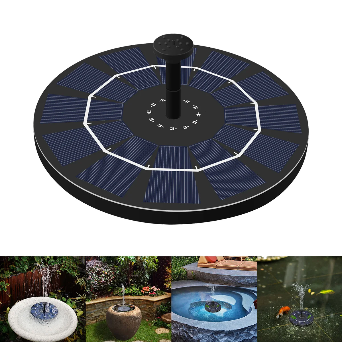 

Solar Power Floating Water Pump Solar Panel Kit For Garden Plants Watering Power Fountain Pool Pond Watering Submersible