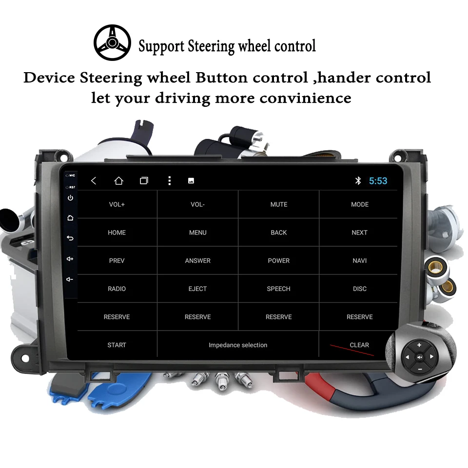 9 &quotIPS 6G RAM + 128G 8 Core Android 10 0 автомобильный DVD GPS навигационный плеер для Toyota Sienna 2010 2011