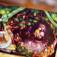 1 шт. MG-51 послеобеденный сад японский ручной-расписная открытка комплекс дома 5 шт./компл