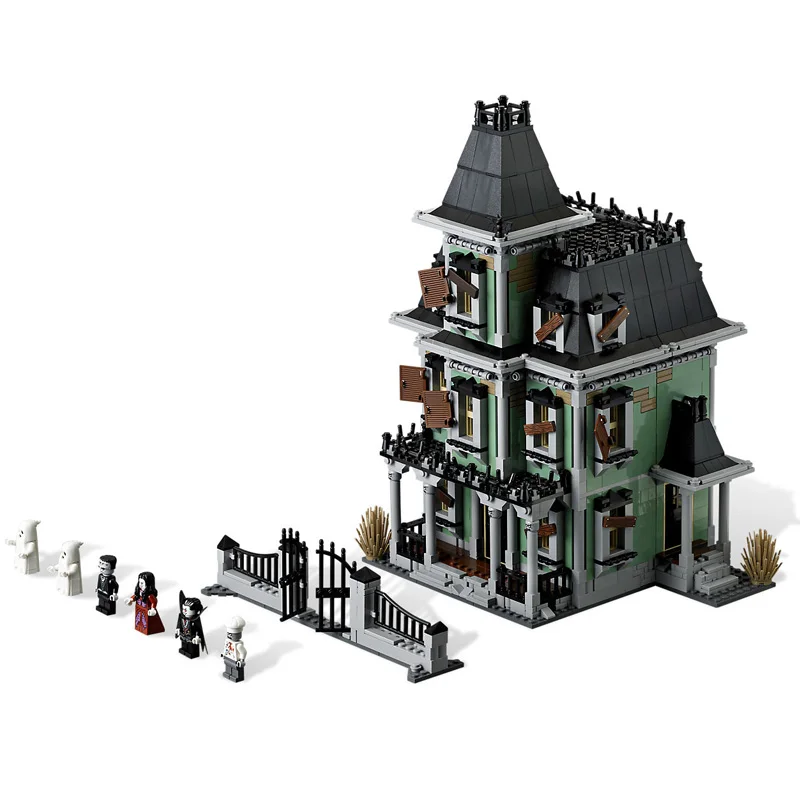 

16007 DHL 2141 PCS Compatible Legoings 10228 Monster Fighter The Haunted House Model Building Blocks Bricks DIY Toys