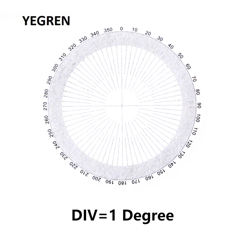 

DIV 1 degree Eyepiece Ocular Micrometer 360 degree Circles Angle Measurement for Olympus Biological Microscope Diameter 20.4 mm