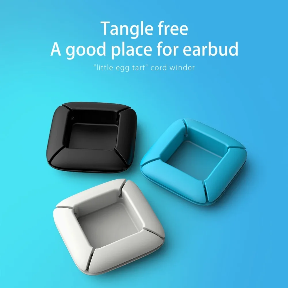 ORICO Winder Cable Organizer Silicone Flexible Management Clips Cable Holder For Headphone Earphone Cables ELR1 Black/Gray/Blue