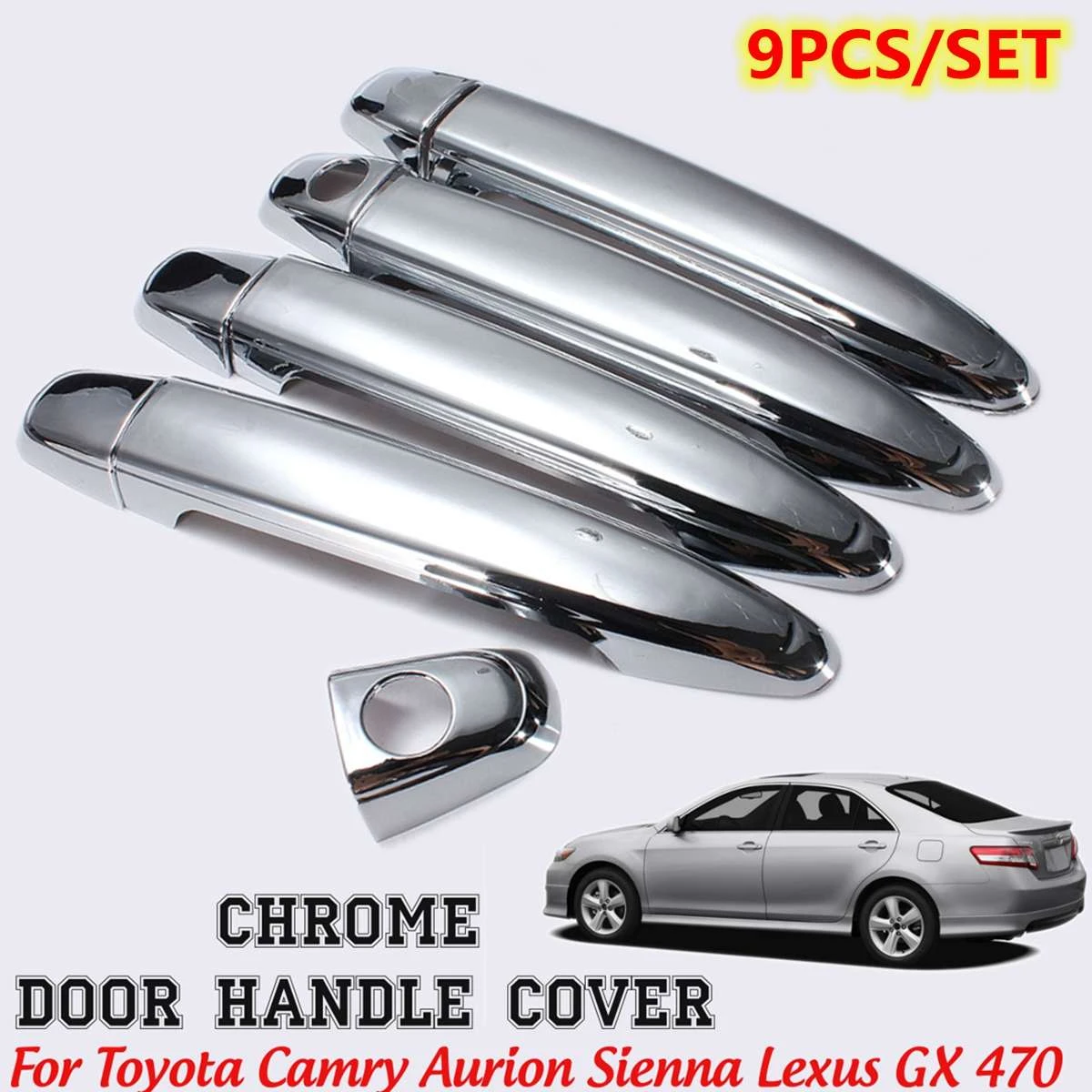 Outside Door Handles Set Front Rear Left Right For Toyota Avalon 4Runner Camry