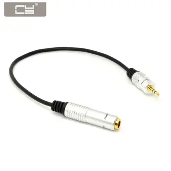 

CYDZ 20cm Audio Aux 6.35mm 1/4" Female to 3.5mm 1/8" Male Stereo Headphone Plug Adapter Converter Cable