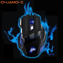 X8 профессиональная Проводная игровая мышь, 7 кнопок, 5500 dpi, светодиодный, оптическая, USB, компьютерная, геймерская мышь для ноутбука, компьютера, ПК, геймера