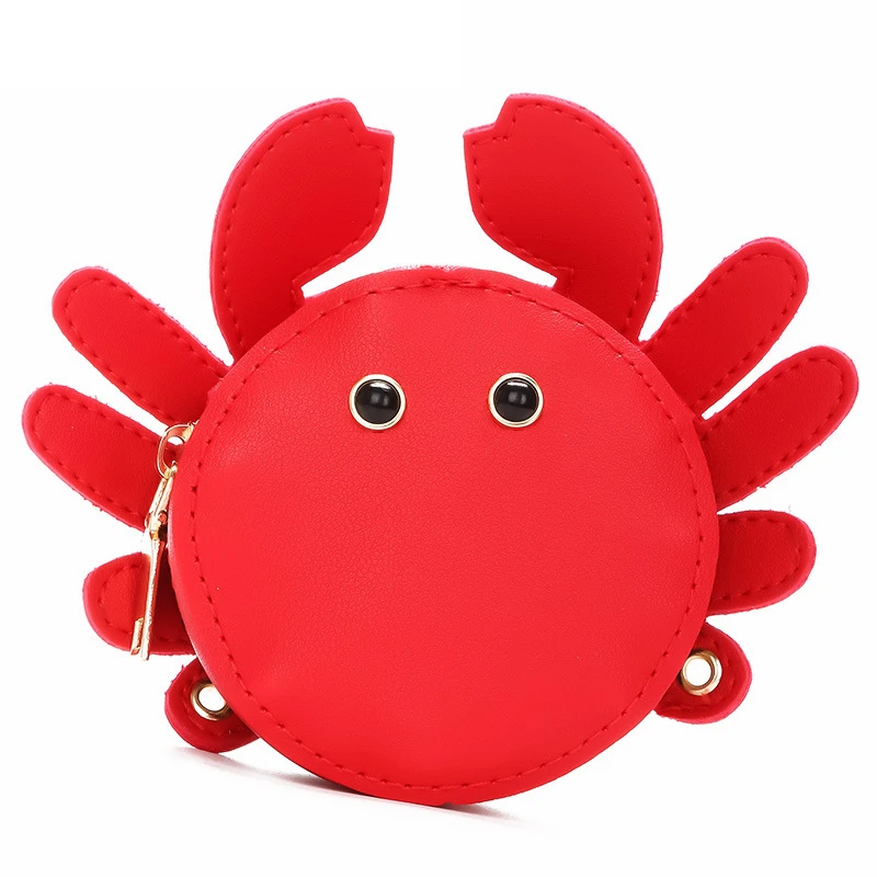 

2019 Lovely Cartoon Crab Women Crossbody Bags Colorful Zipper Design Women Purse Chain Message Bags For girl bolsa feminina