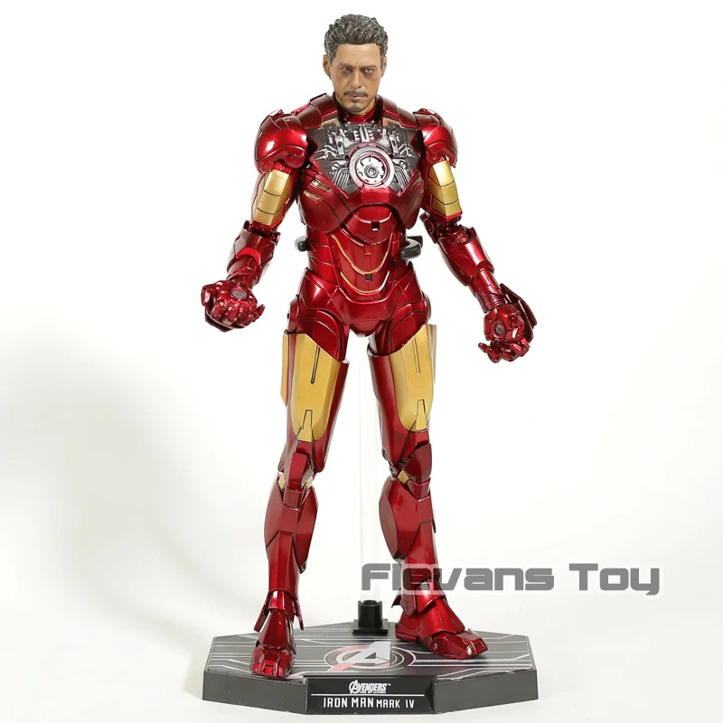 Hot Toys Marvel Avengers Iron Man MK 4 Mark IV 1/6 Scale PVC Action Figure Collectible Model Toy