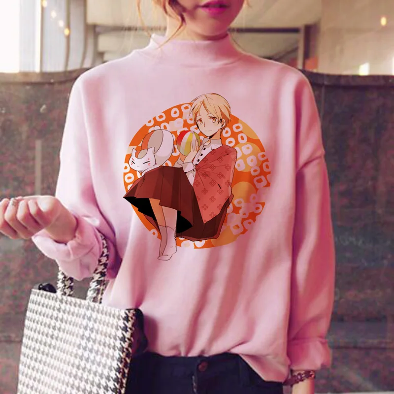

natsume hoodies women warm fleece sweatshirt japanese oversized streetwear kawaii fleece pink japanese sweatshirt
