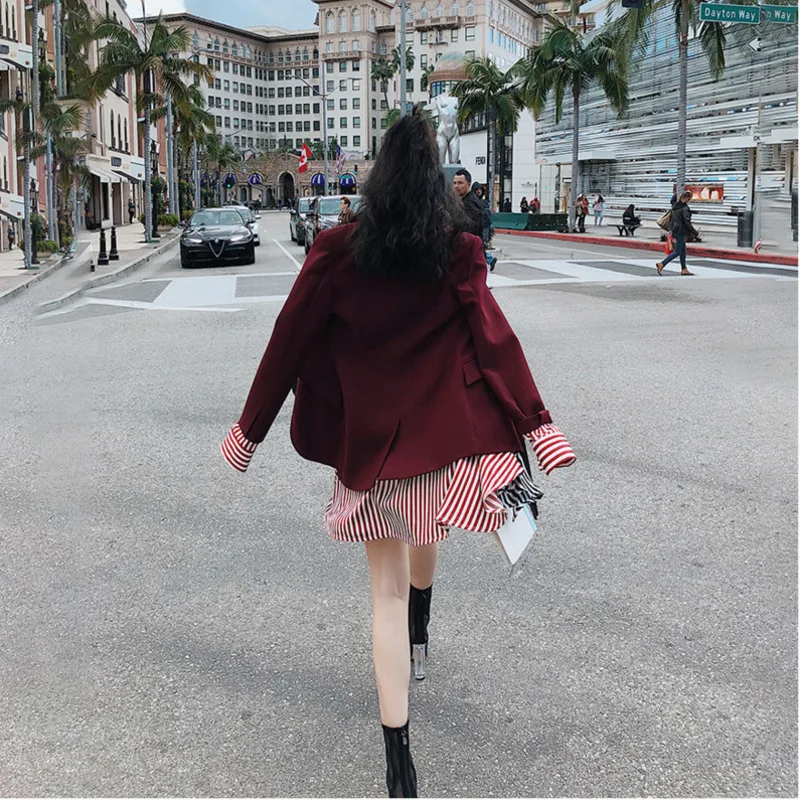 Costume Nouveau Manches Petit Mode Shown 2019 Veste Longues Printemps As Qf352 Unique À Supérieure Couture Femmes De Bouton Col Deat Qualité YwEt6q6