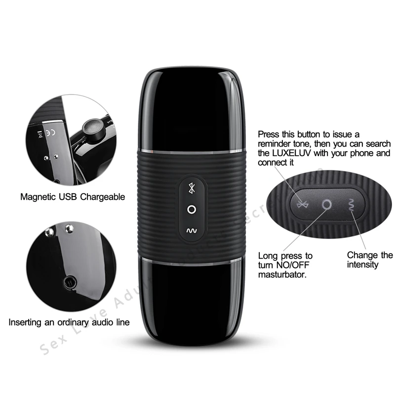 Мужской мастурбатор с Bluetooth динамиком 10 режимов вибратор беспроводное аудио