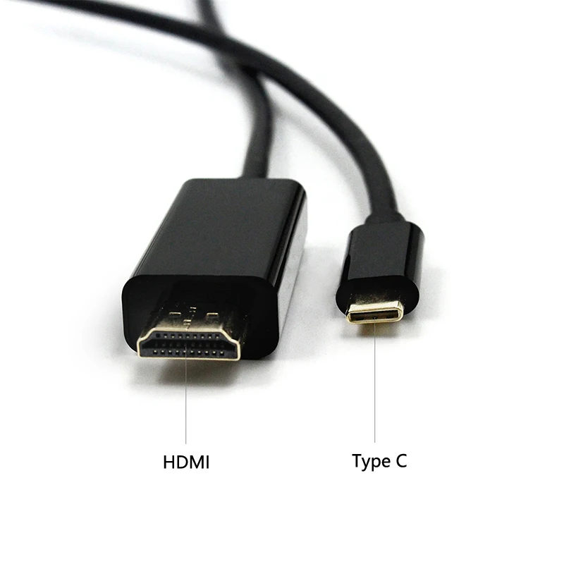 USB C к HDMI кабелю адаптер Type для Macbook iPad Pro 2018 Huawei Mate 20 Samsung Galaxy S9 4K|Компьютерные кабели