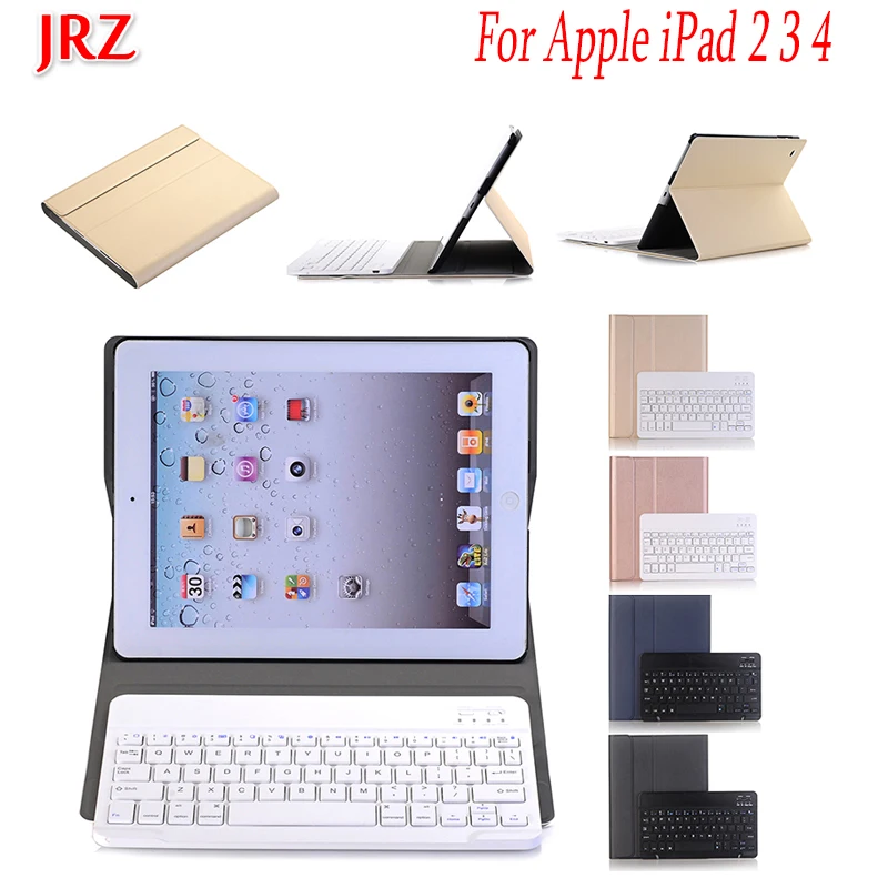 Чехол для планшета JRZ 9 7 дюйма iPad 2 3 4 съемная клавиатура с Wi-Fi и Bluetooth кожаный