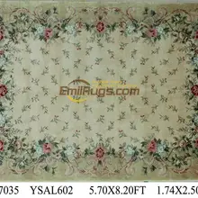 Топ Мода Tapete Подробная информация о 5,7 'X 8,2' ручной работы толстые плюшевые французский коврик «савонри» ковер Сделано на заказ ysal602gc88savyg2