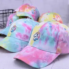 Мультфильм Сладкий Harajuku милые бейсболка девушки сердце Единорог институт ветер летняя кепка Регулируемый головной убор 56-58