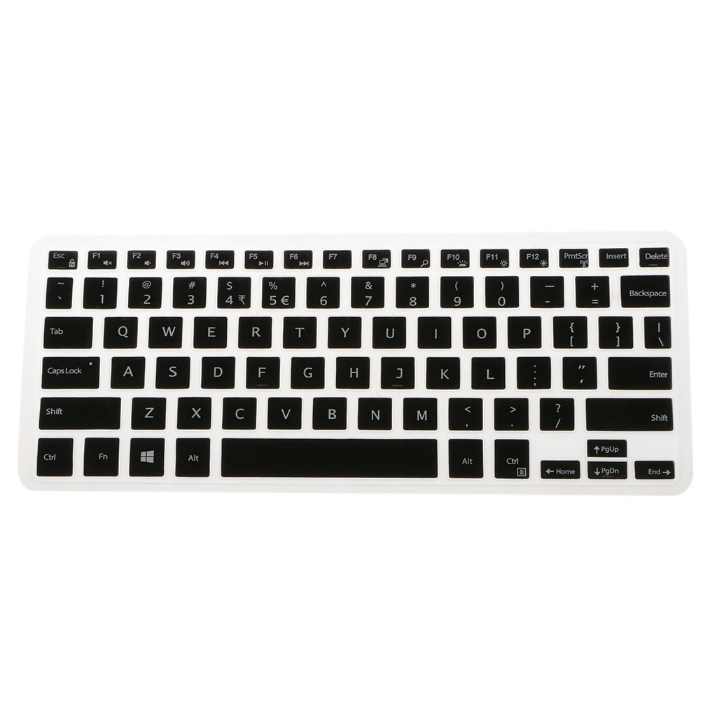 Силиконовый чехол с английской клавиатурой для Dell XPS13 9350/9360 черный|Чехлы