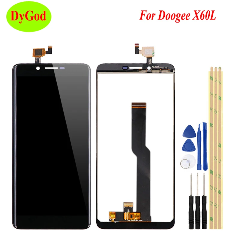 ЖК-дисплей для Doogee X60L сенсорный экран полный дигитайзер запасная часть ЖК-экран