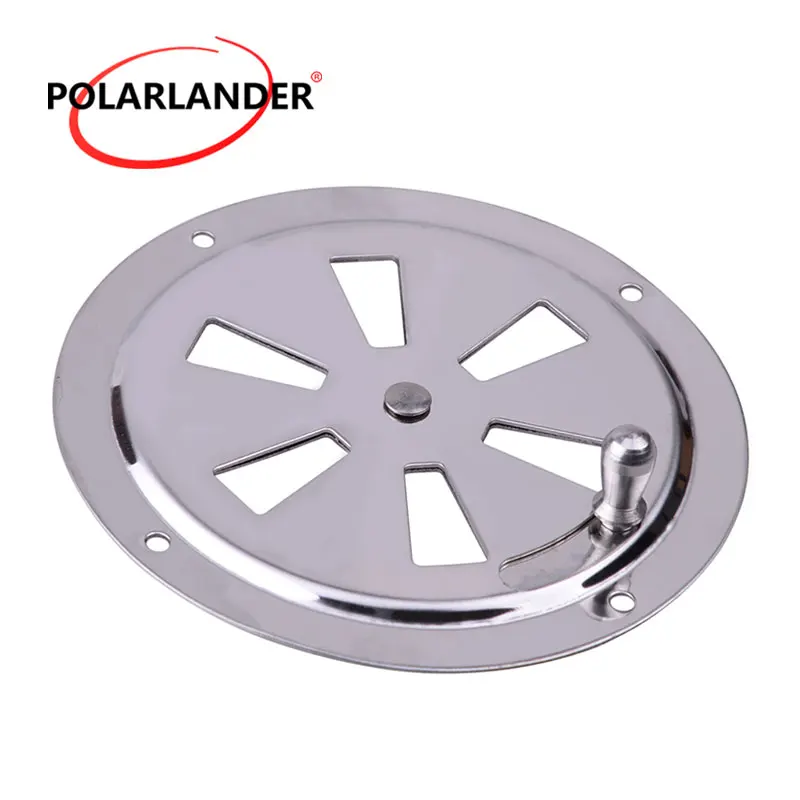 

1 Piece Round Wholesale price Silver 4 inch Louvered Ventilator Cover Air Vent Stainless Steel 316 For RV For Boat Marine 102mm