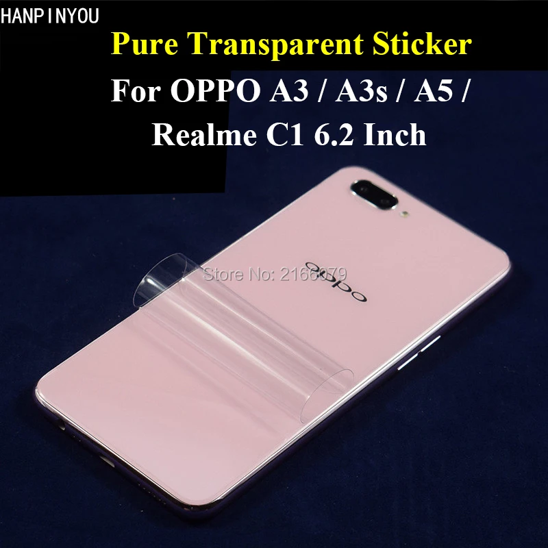 Для OPPO A3 A3s A5 Realme C1 полное покрытие Защитная Наклейка прочная прозрачная защитная