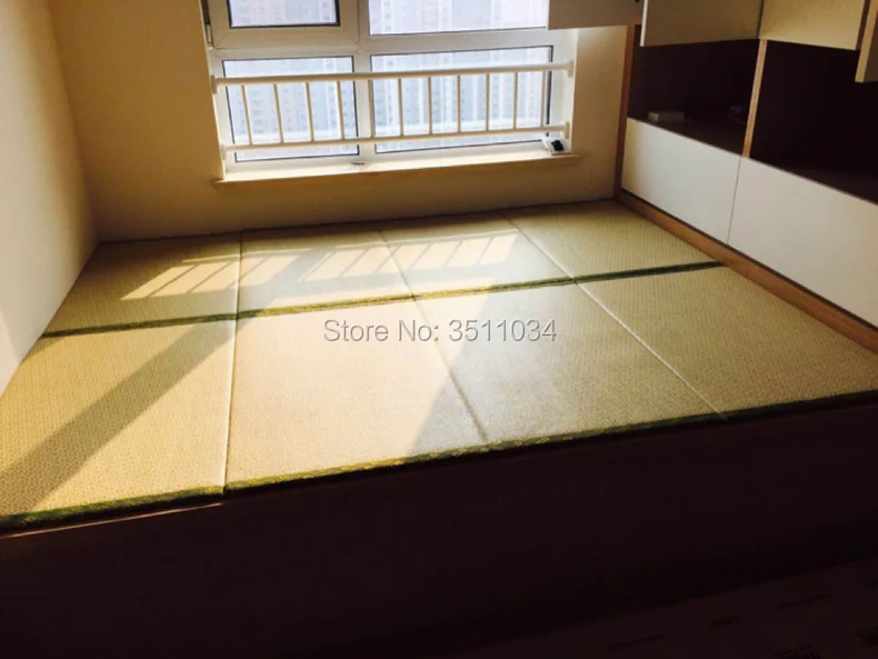 Новый японский традиционный складной напольный соломенный коврик матрас для