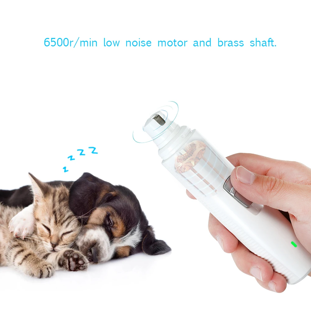 AC100 240V Portable Professional Nail Grinder for Dogs Cats Rechargeable Pet Nail Grinder 3