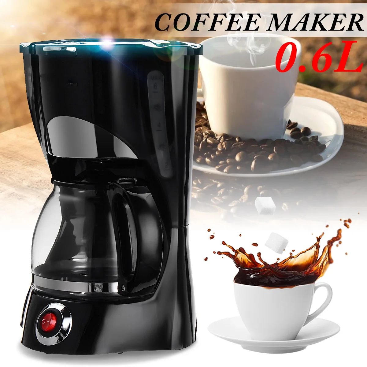 Electric Automatic Coffee Machine Maker 0.6L/550W Portable Coffee Makers Italian Top Moka Espresso Cafeteira Expresso Percolator