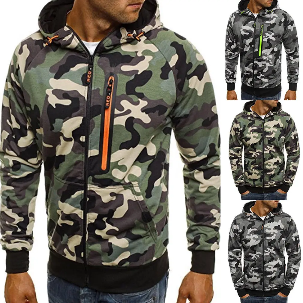 New Men s Winter font b Slim b font Hoodie Warm Hooded Sweatshirt Coat Jacket Outwear