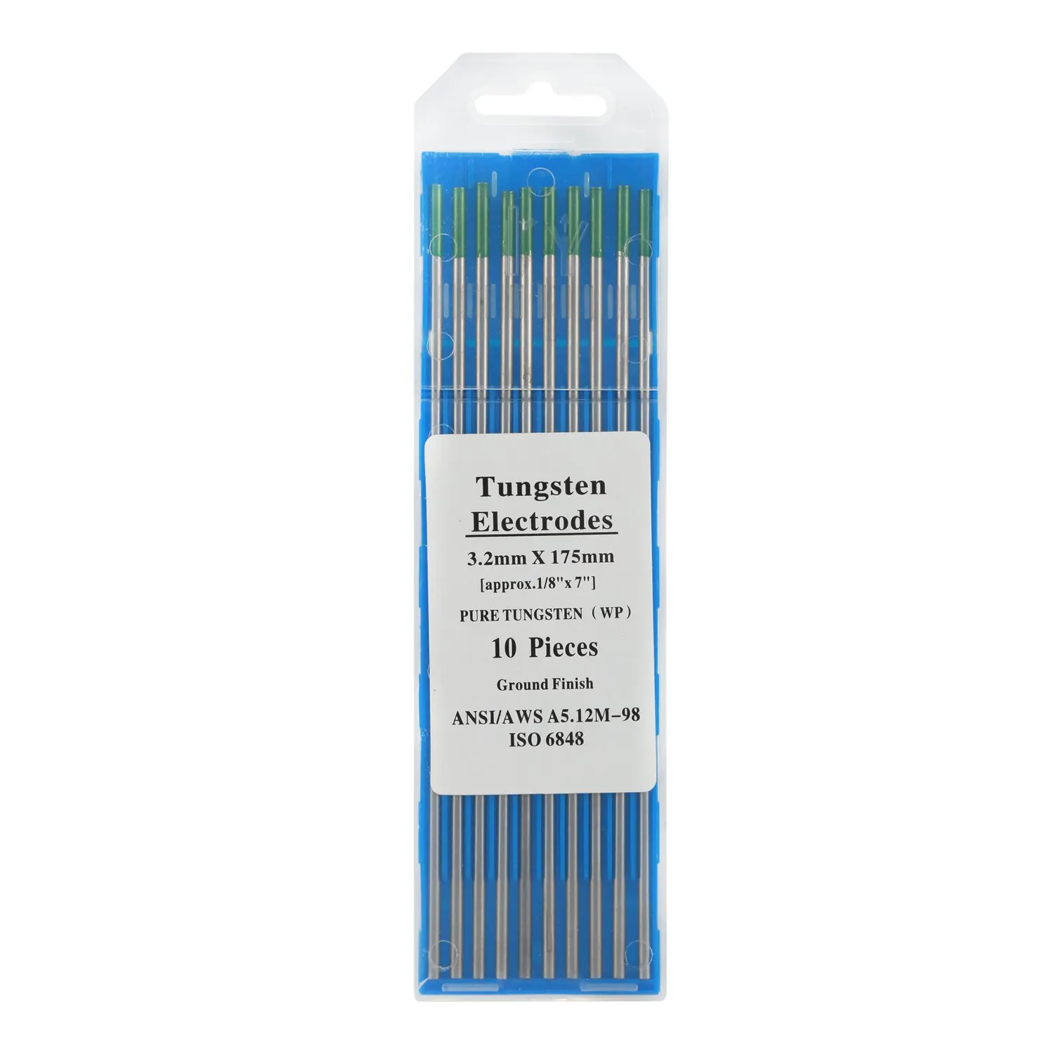 

WSFS Hot 10-Pack TIG Welding Tungsten Electrodes Pure Tungsten Green WP Engineered to exact specifications tungsten electrode