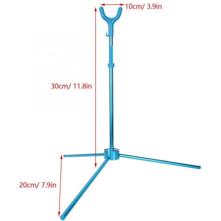 Blue Archery Bow Tripod Detachable Stand Outdoor Compound Recurve Bows Hunting Accessory Blue Archery Bow Tripod Detachable Stand Outdoor Compound Recurve Bows Hunting Accessory