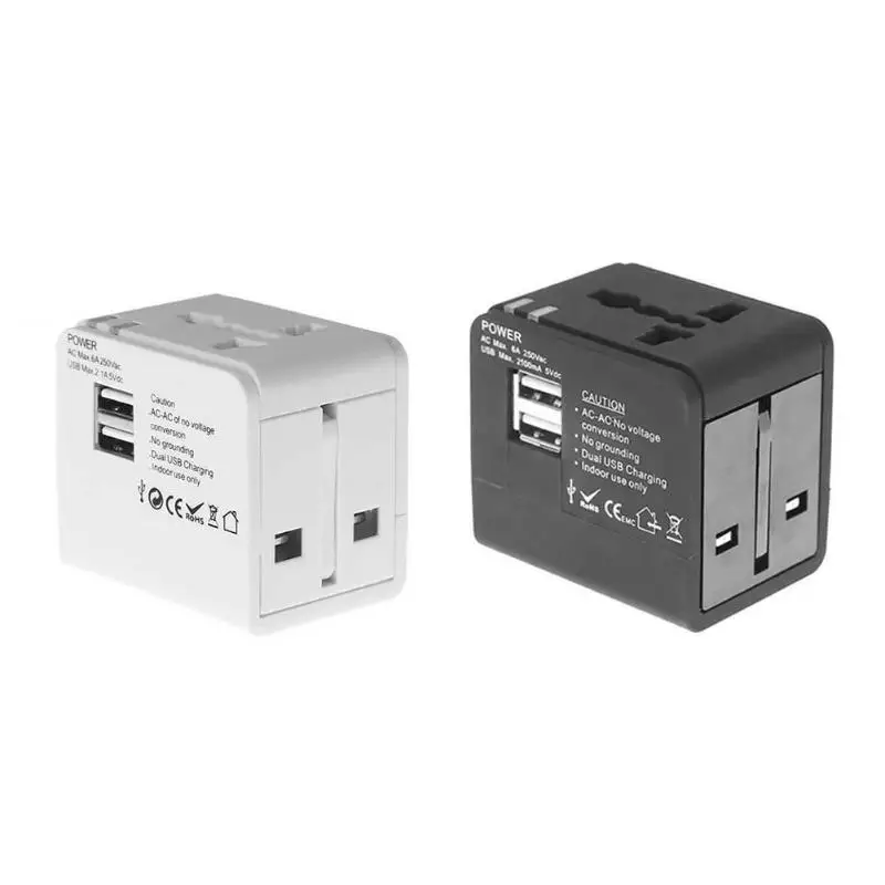 Глобальный Универсальный USB адаптер для зарядного устройства многоугольный