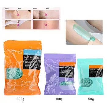 

50g/100g/300g Hard Wax Beans Arm Body Bikini Hair Removal Depilatory Waxing Beans Skin Beauty