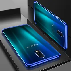 Роскошные покрытие прозрачный чехол для OPPO Найти X A83 A1 A73 F7 F5 гальванических ТПУ мягкий чехол для Vivo V9 Y85 Z1 Мягкий силиконовый чехол