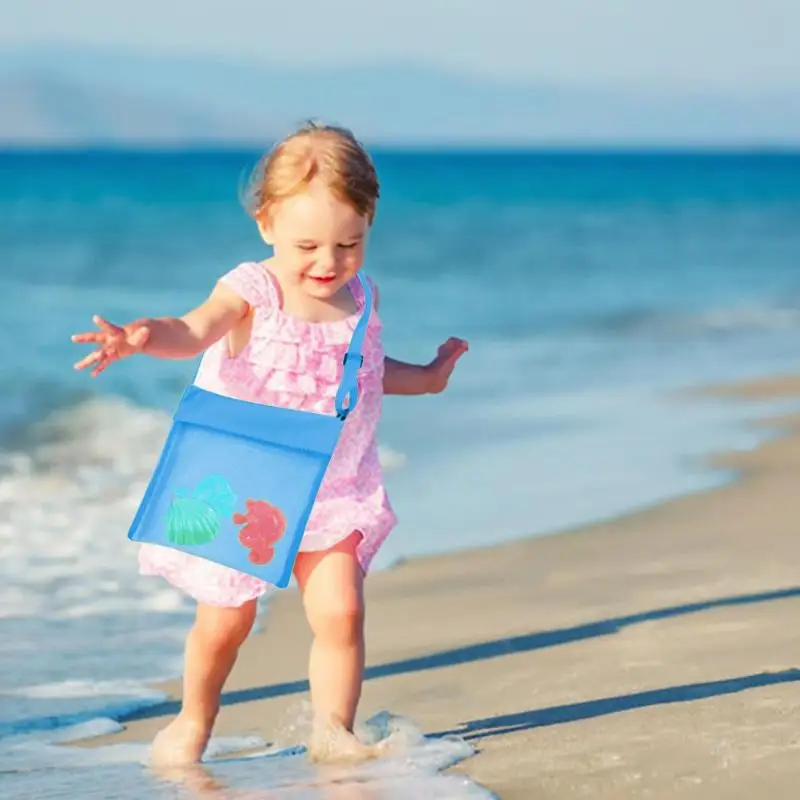 Портативный Детские Приморский сетки сумки для хранения детей пляжные игрушки для песка чистая