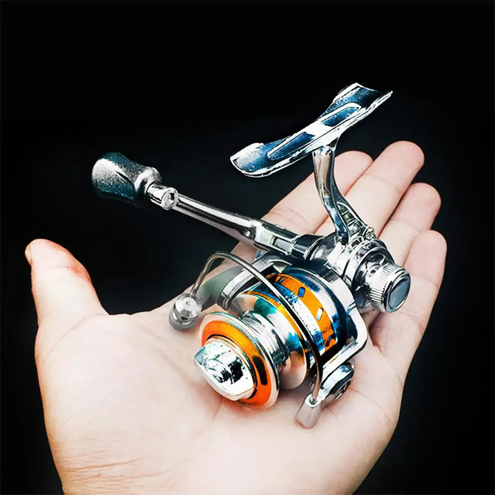 

Angryfish Zinc Alloy Spinning Fishing Reel Left Right Interchangeable Collapsible Handle with two Bearings