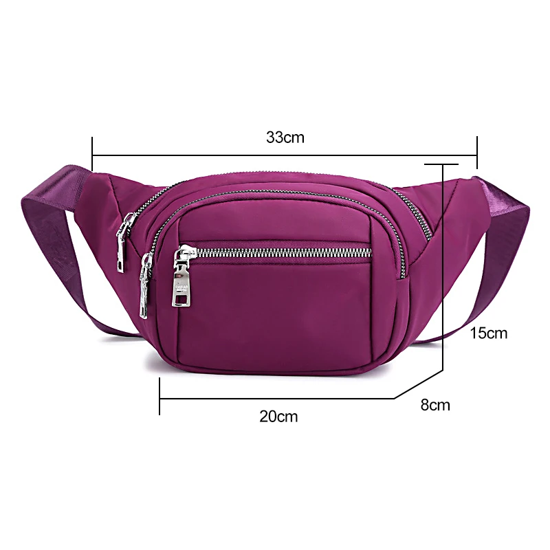 Дизайн, нейлоновая поясная сумка для леди, Повседневная Женская поясная сумка, водонепроницаемая Дорожная сумка на плечо для телефона, Женские поясные сумки, сумка на молнии