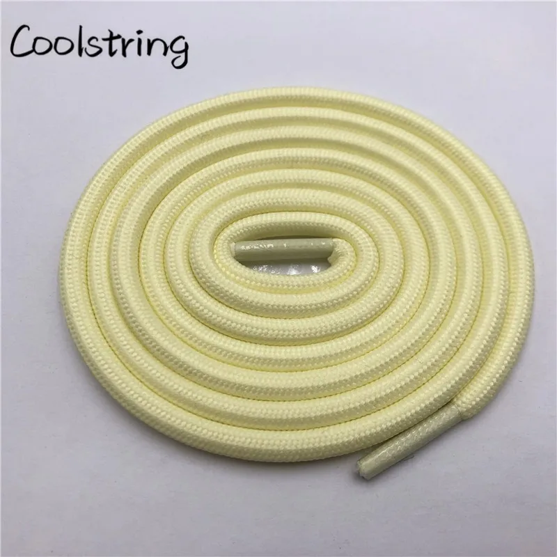 Coolstring New 0.5cm Round Sports Shoelace Thick Polyester Hiking Bootlaces Outdoor For Boots Kids Mens Basketball Shoe Laces