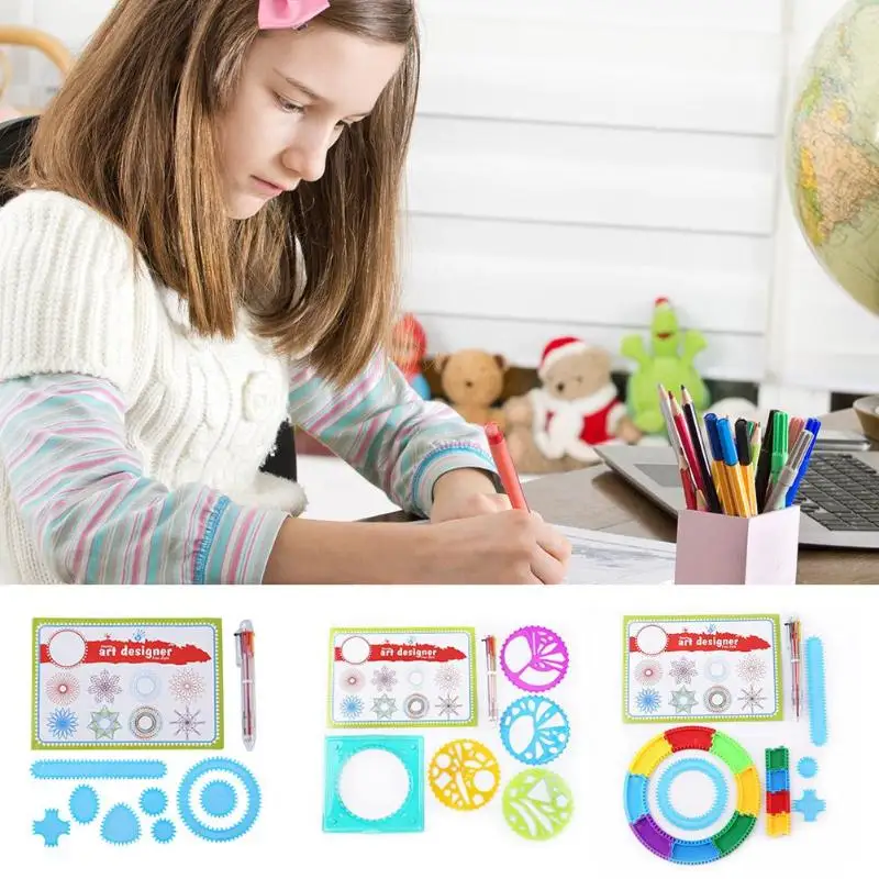 

Spirograph Drawing Toys Set Interlocking Gears Creative Educational Toy Drawing Toys