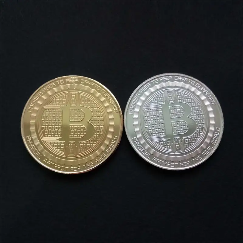 1pcs Bitcoin Virtual Currency Clothes Commemorative Coins Home Decoration Collection Commemorative Coin